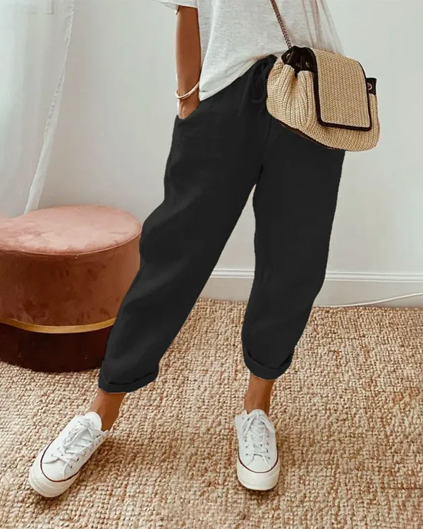 Marina pants side pocket detail