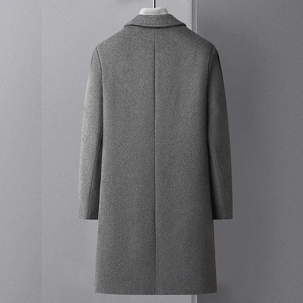 Men's Wool Blend Overcoat detail close-up
