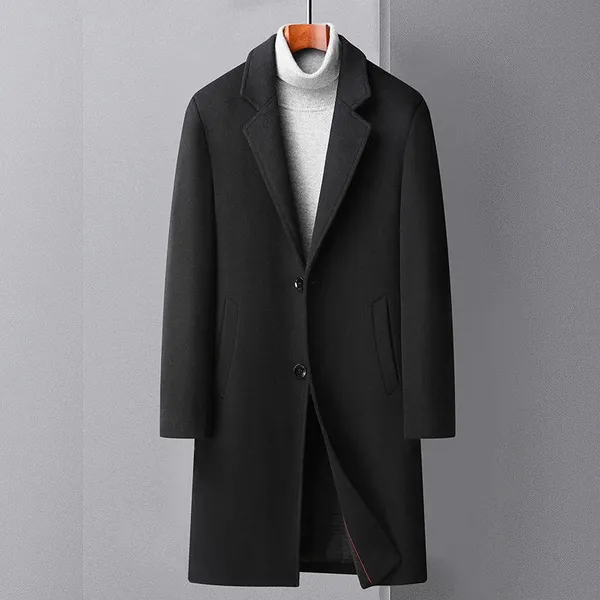 Men's Wool Blend Overcoat lifestyle photo