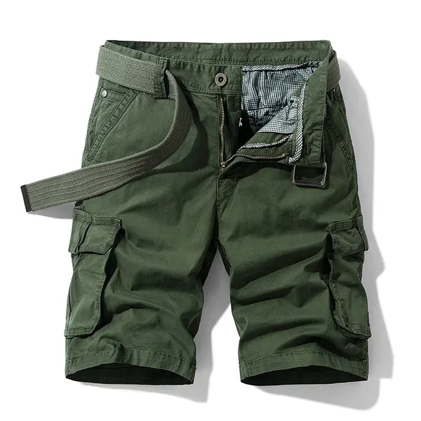 Arlo 100% Cotton Cargo Shorts front view