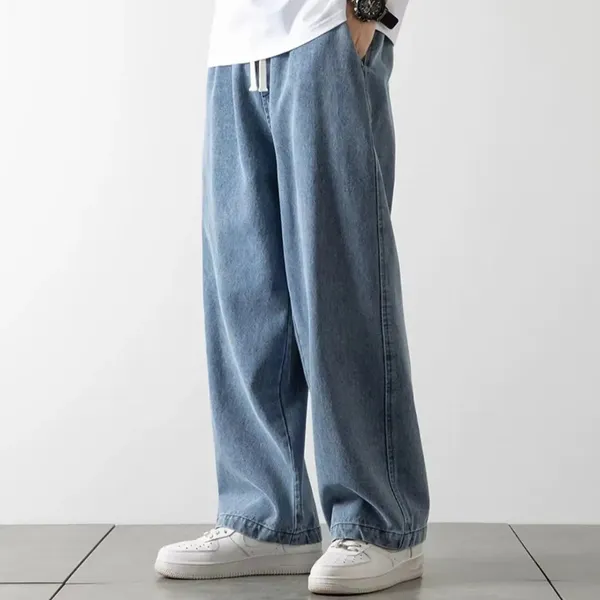 Remo Jeans detail shot – elastic waistband and denim texture