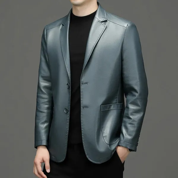 Morce Leather Jacket front view