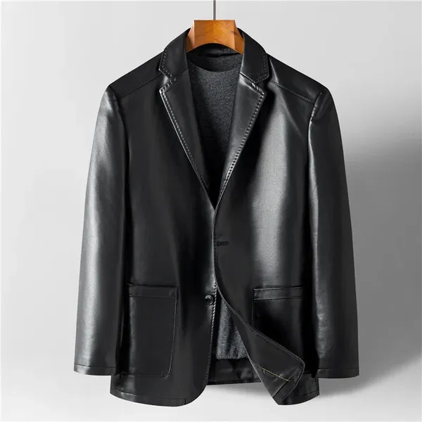 Morce Leather Jacket side profile