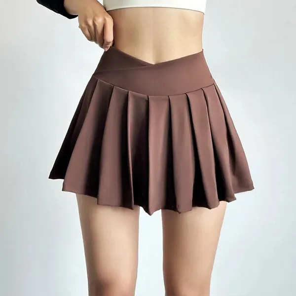 Vani Pleated Skort front view