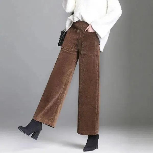 Rachael Corduroy Pants side silhouette detail