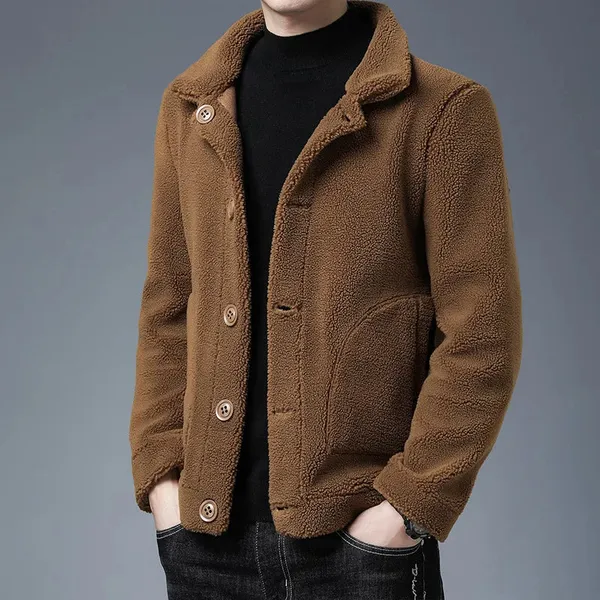 Orion Shearling Jacket – side profile