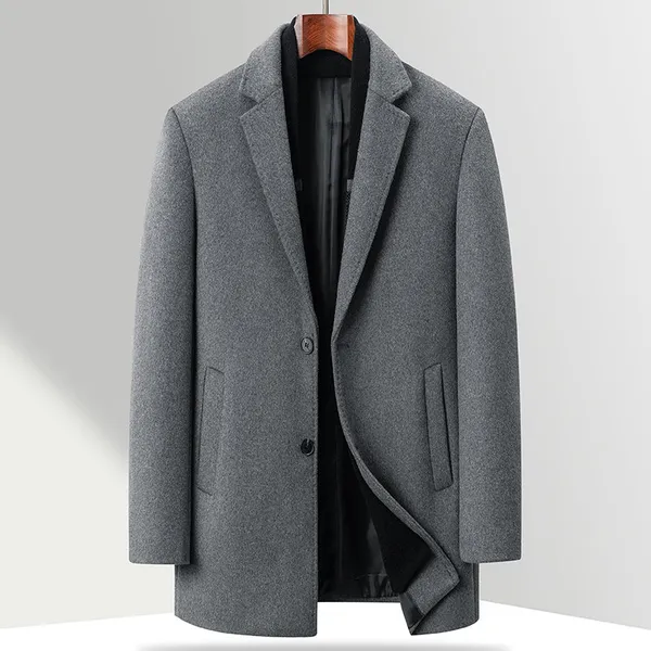 Eldon Wool Coat detail and drape