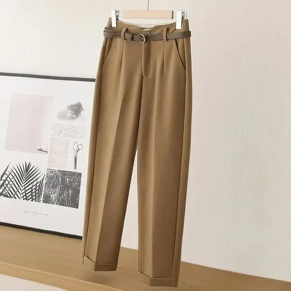 Millie Trousers cuffed hem detail