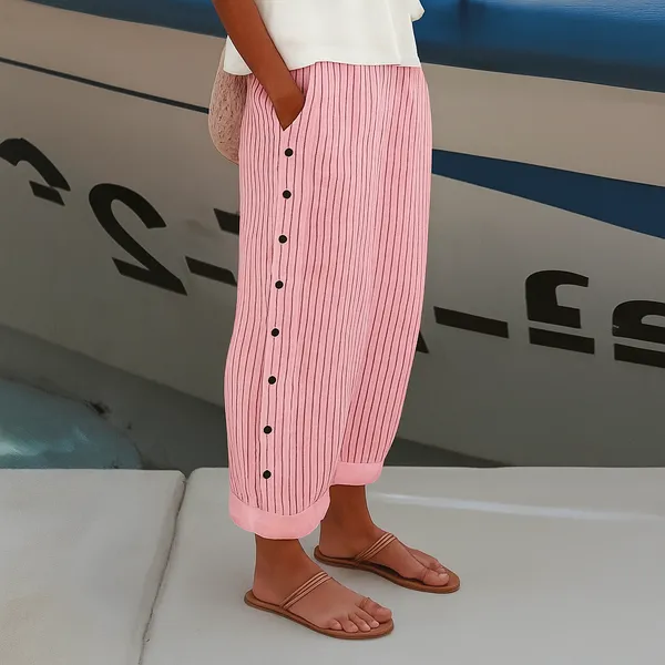 Harlow Straight-Leg Pants full look