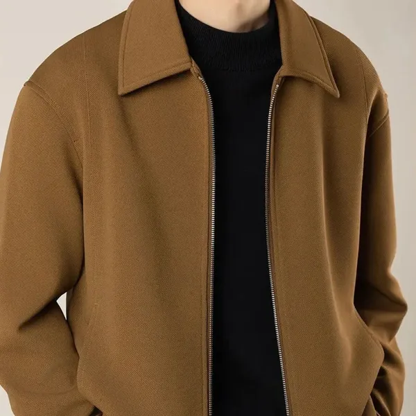 Camvic Jacket collar and zipper detail