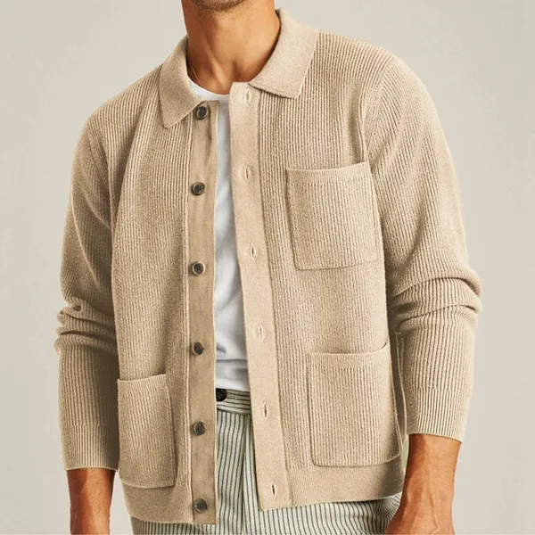 Loom Cardigan worn casually