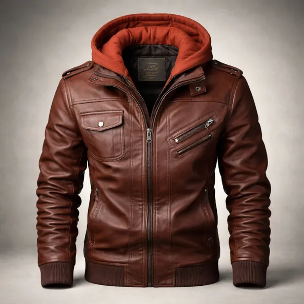 Zoren Leather Jacket side detail