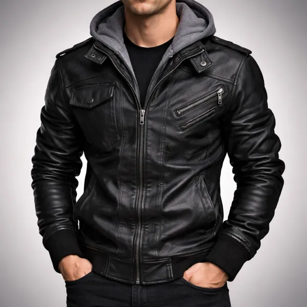 Zoren Leather Jacket worn lifestyle