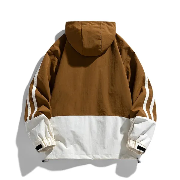 Nova Jacket sleeve stripe detail and color-block design
