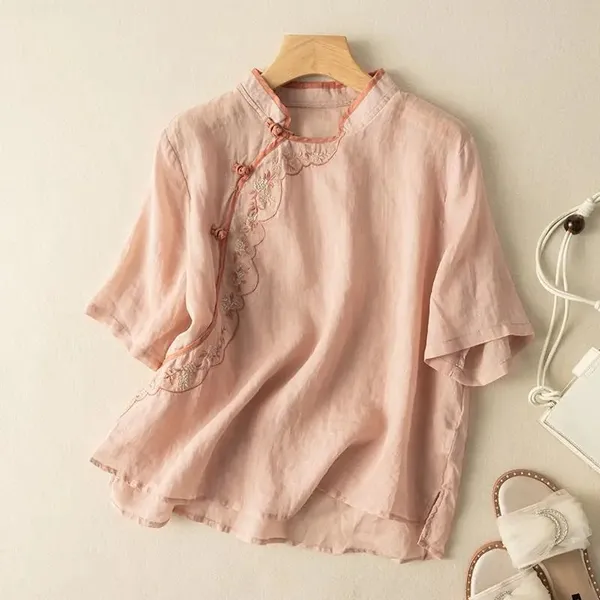 Brisa Linen Shirt – front view