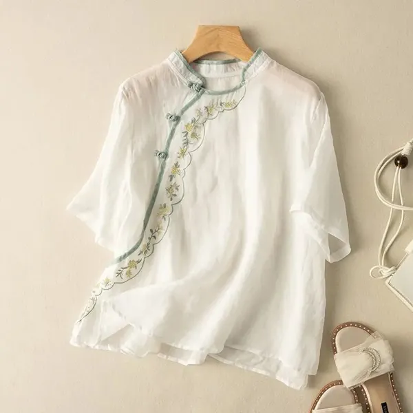Brisa Linen Shirt – full outfit