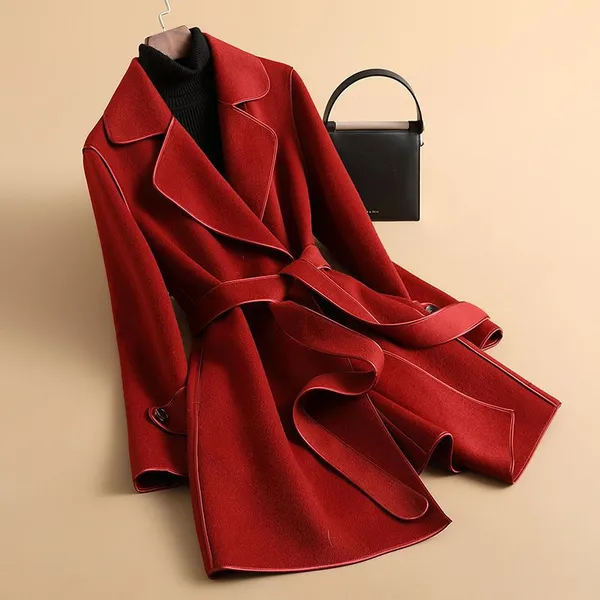 Tivara Wool-Blend Trench Coat front view