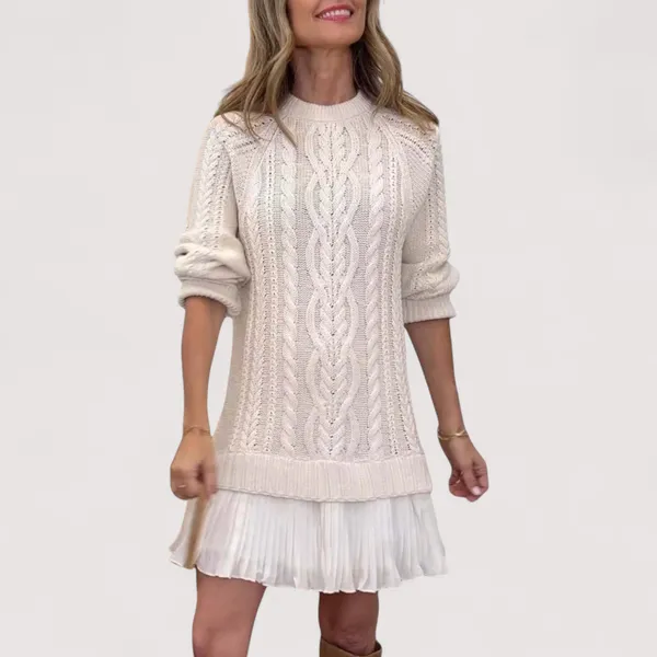 Savina Knit Dress side silhouette detail