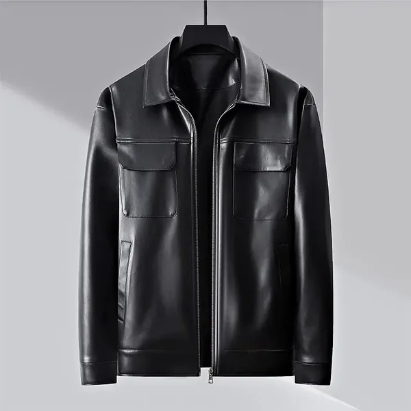 Merrik Leather Jacket worn look