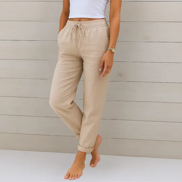 Harlow wide-leg pants front view