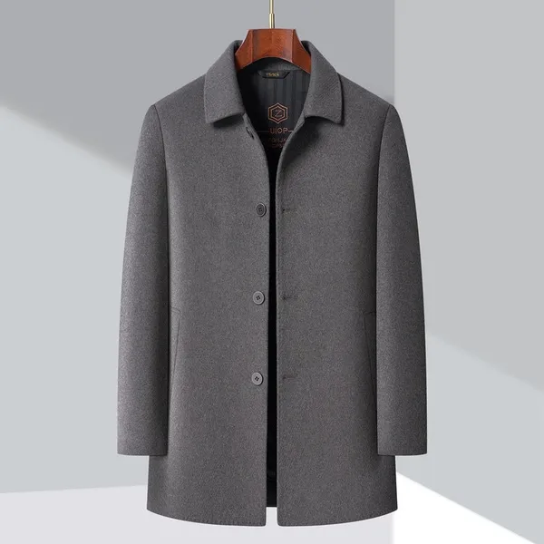 Remar Overcoat front view in premium wool