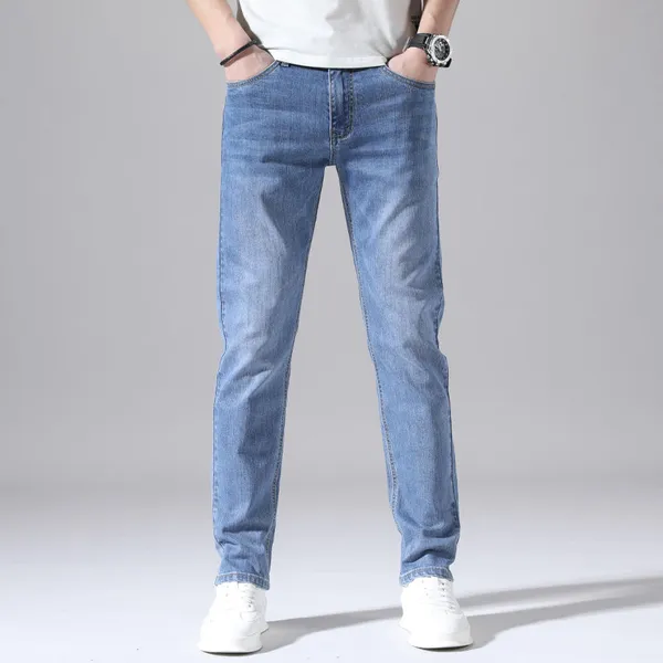 Carson Jeans side profile slim fit stretch denim