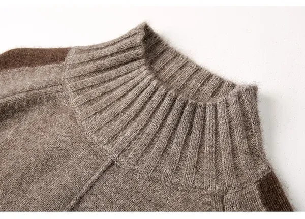 Venessa Sweater Dress ribbed hem close-up