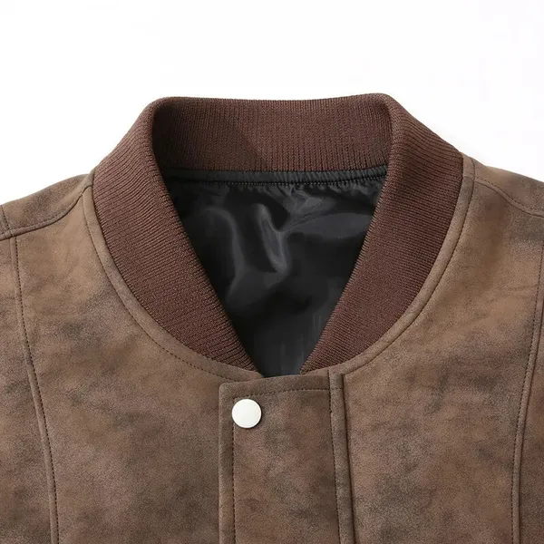 Rowan suede jacket side profile