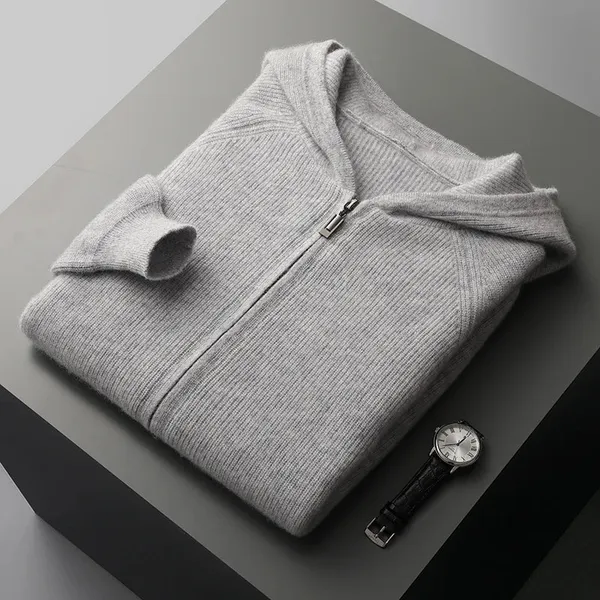 Belwood Cashmere Hoodie front view