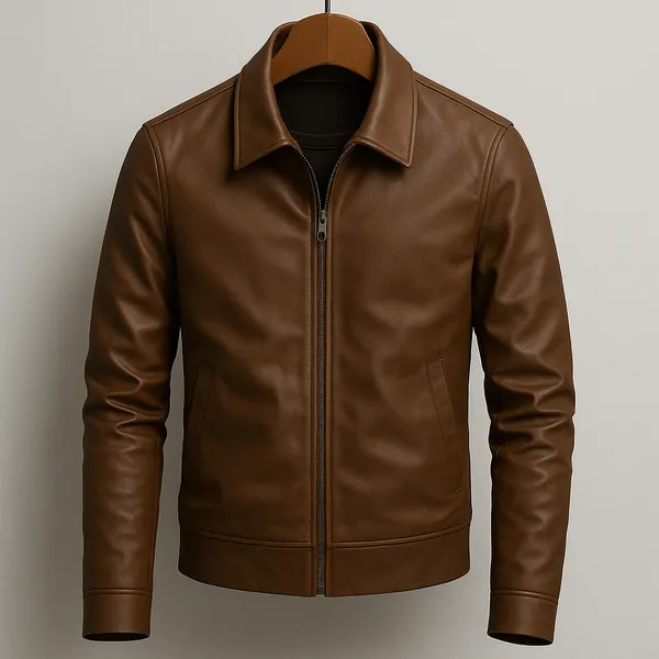 Grayson Leather Jacket front view