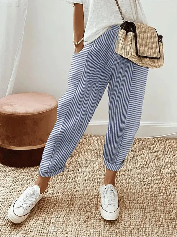 Striped Pantona Pants front view