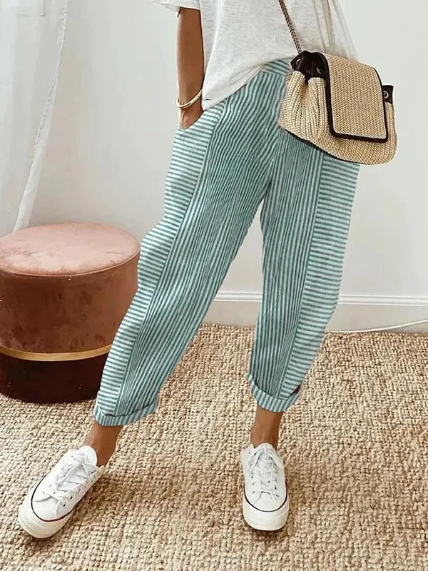 Striped Pantona Pants side view