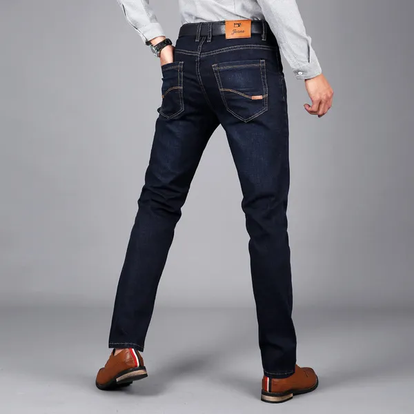 Noir Denim Jeans side profile