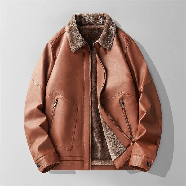 Elion Genuine Leather Jacket – Front View