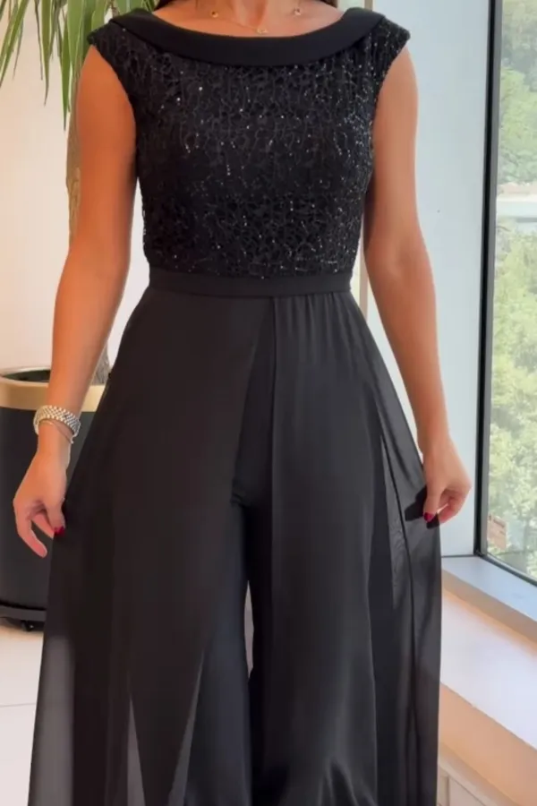 Harlow Jumpsuit - Side View Showing Silhouette