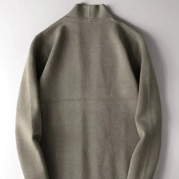 Pavron Cardigan ribbed knit detail