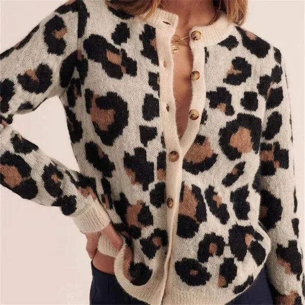 Ferocia Leopard Sweater front view