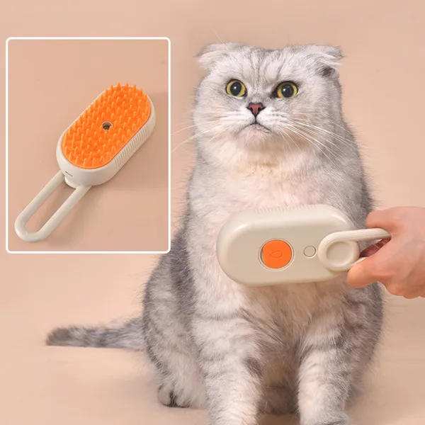 Escova a vapor 3 em 1 para cães e gatos