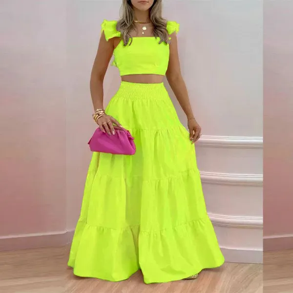 Conjunto feminino saia e cinto cintura look completo