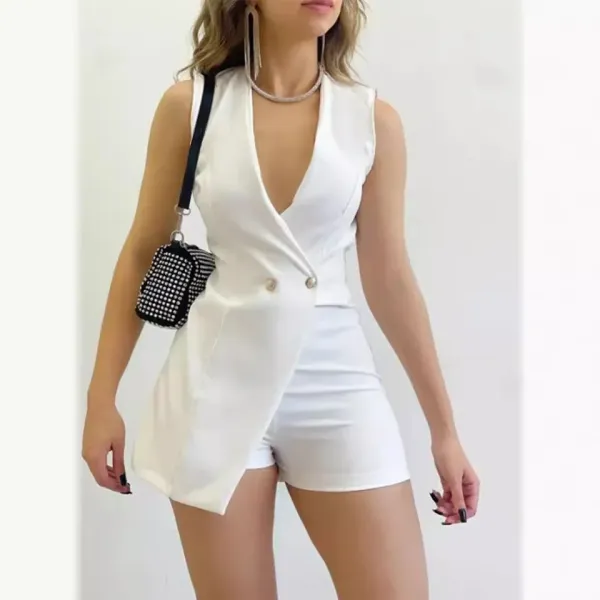 Macacão feminino look sofisticado escritório