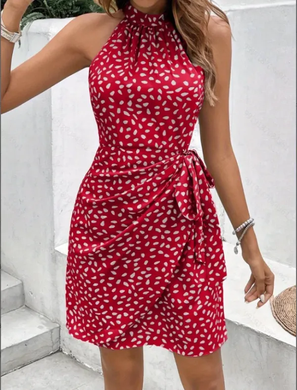 Vestido feminino de verão — visual completo lateral