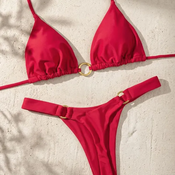 Biquíni Tanga Lateral — conjunto completo praia