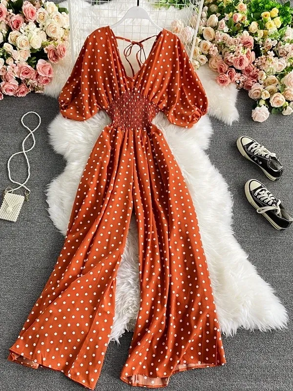 Macacão feminino perna larga look casual elegante