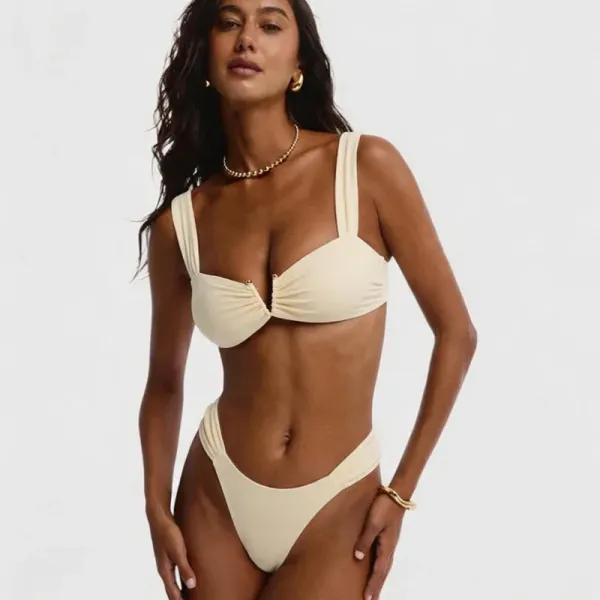 Biquíni Moda Praia Feminina - detalhe do top
