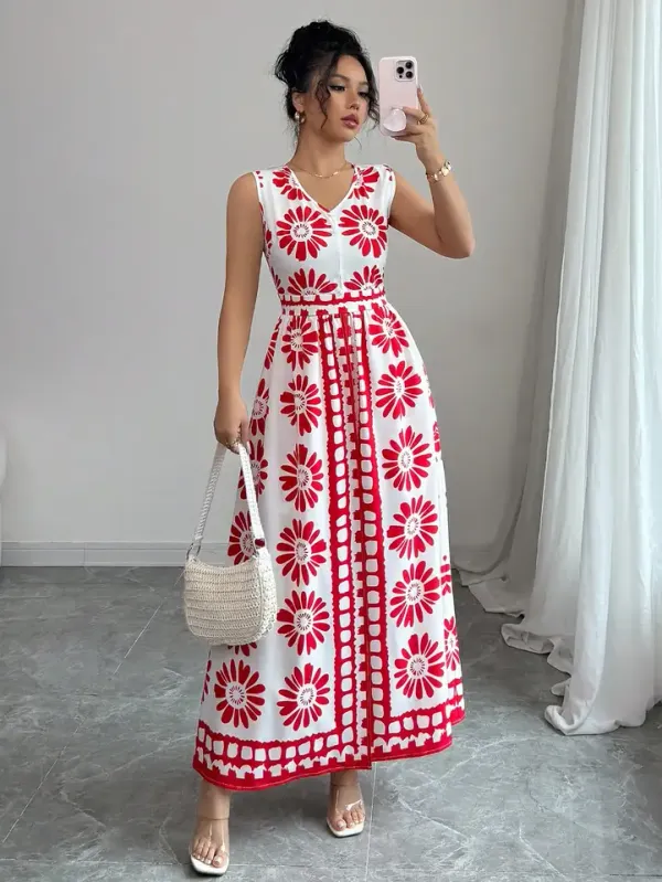 Macacão feminino look completo estampa retrô verão