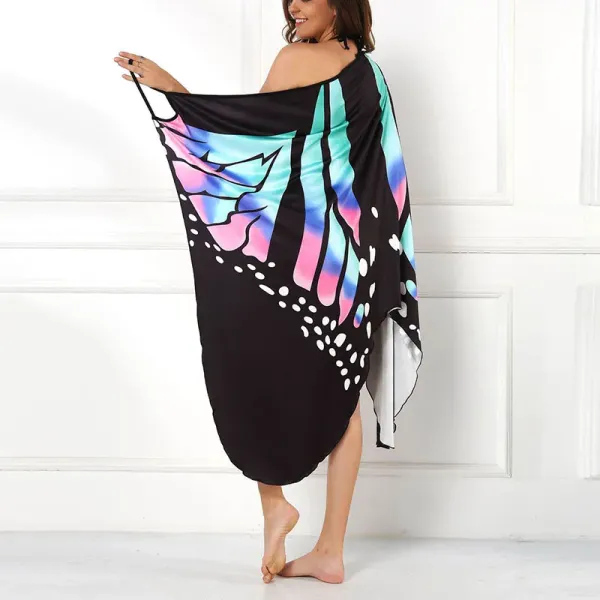 Saída de Praia Feminina Estampa Borboleta - detalhe da estampa