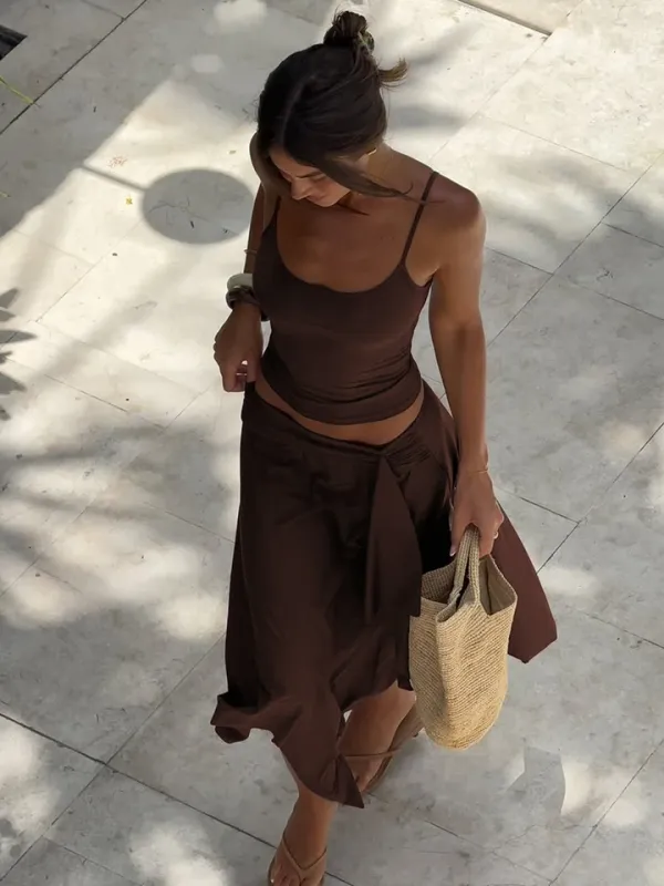 Conjunto Feminino Saia Assimétrica - estilo sofisticado Musa Brasil