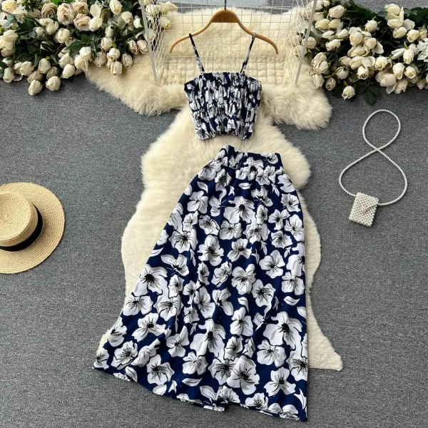 Conjunto feminino duas peças moda praia feminina