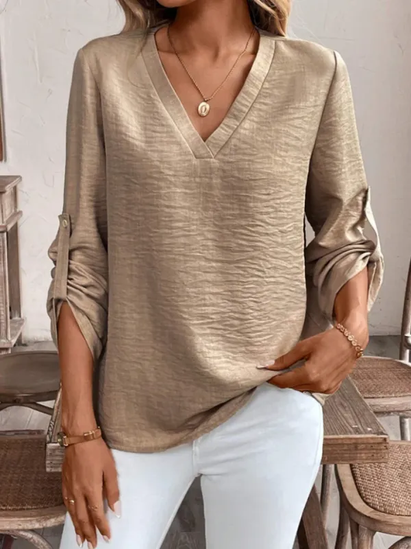 Camisa feminina casual chique para viagem e uso diário