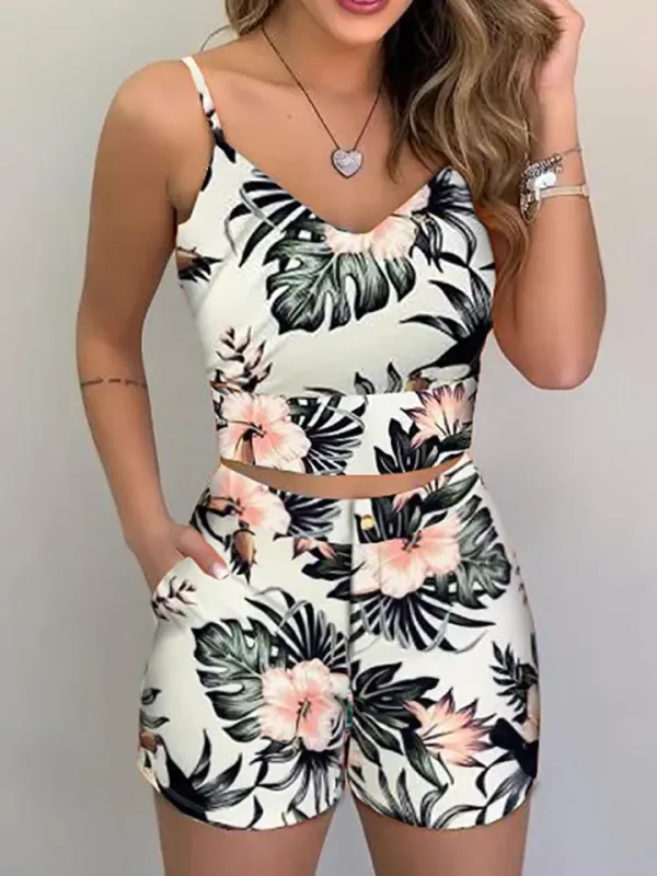 Conjunto feminino casual elegante para resort e viagem
